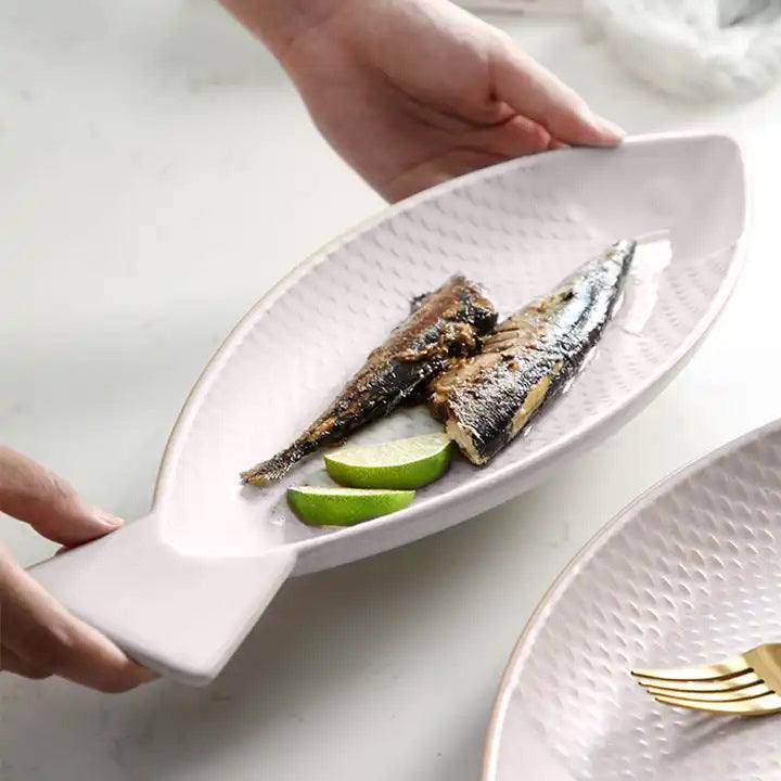 Enhabit Pesce Ceramic Serving Platter