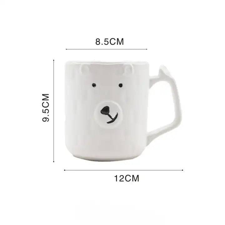 Enhabit Polar Bear Ceramic Mug - White