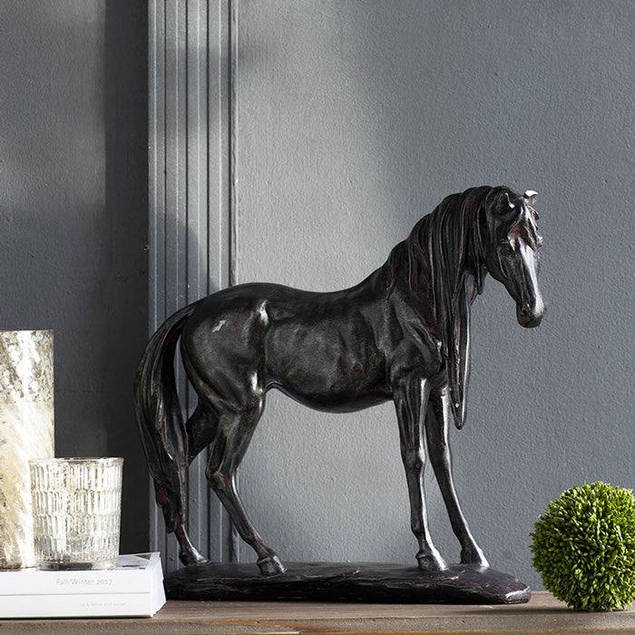 Enhabit Standing Horse Decorative Sculpture Large - Black
