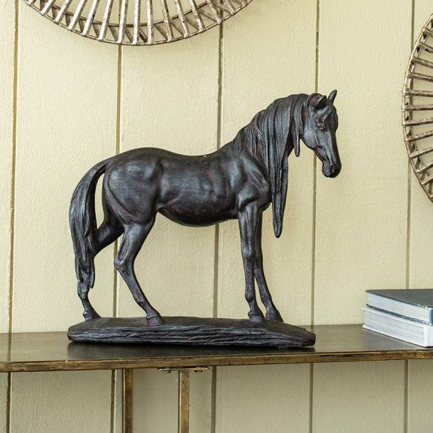 Enhabit Standing Horse Decorative Sculpture Large - Black