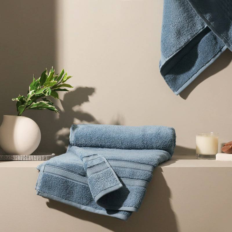 ESQ Living Atelier Egyptian Cotton Bath Towel - Blue
