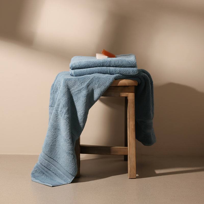 ESQ Living Atelier Egyptian Cotton Bath Towel - Blue
