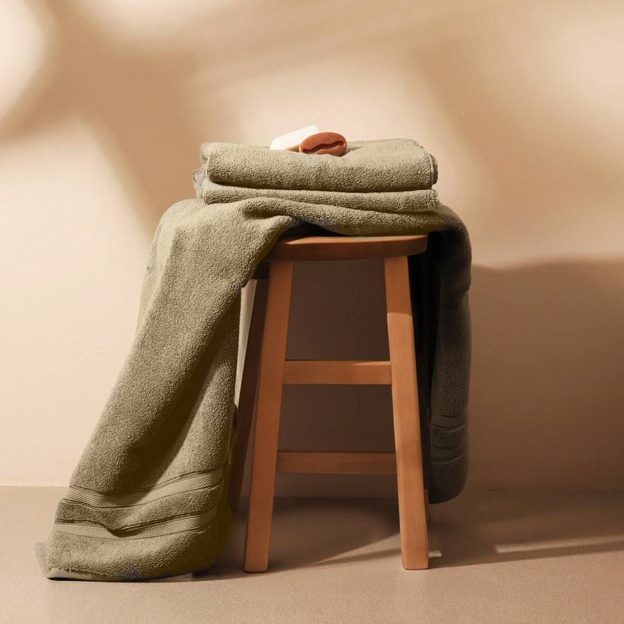 ESQ Living Atelier Egyptian Cotton Bath Towel - Dusty Olive