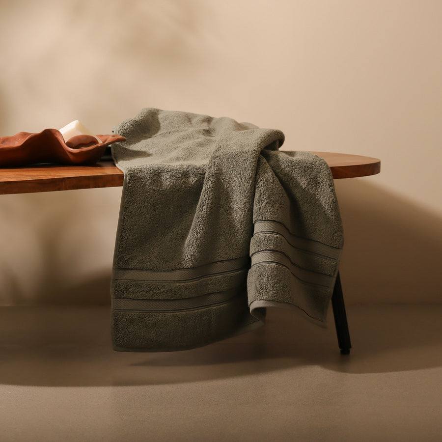ESQ Living Atelier Egyptian Cotton Bath Towel - Dusty Olive
