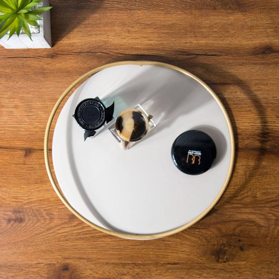 ESQ Living Cadence Vanity Tray - Taupe Gold