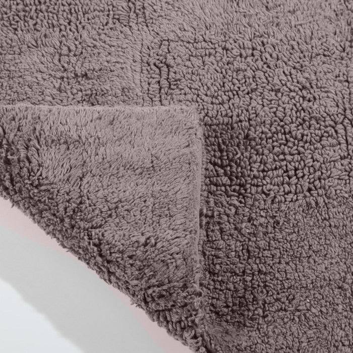 ESQ Living Checkered Reversible Tufted Bathmat - Grey