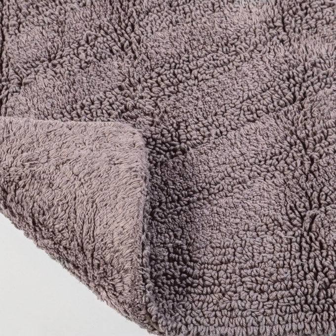 ESQ Living Chelsea Striped Reversible Tufted Bathmat - Grey