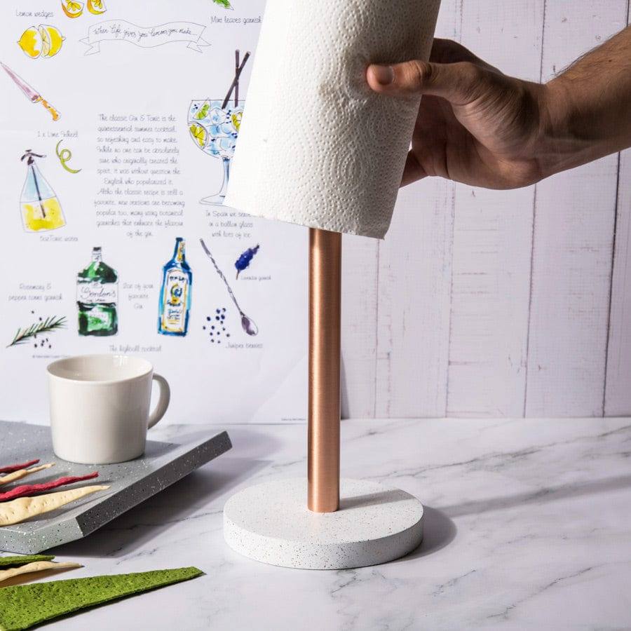 ESQ Living Fuse Paper Towel Holder - Speckled White