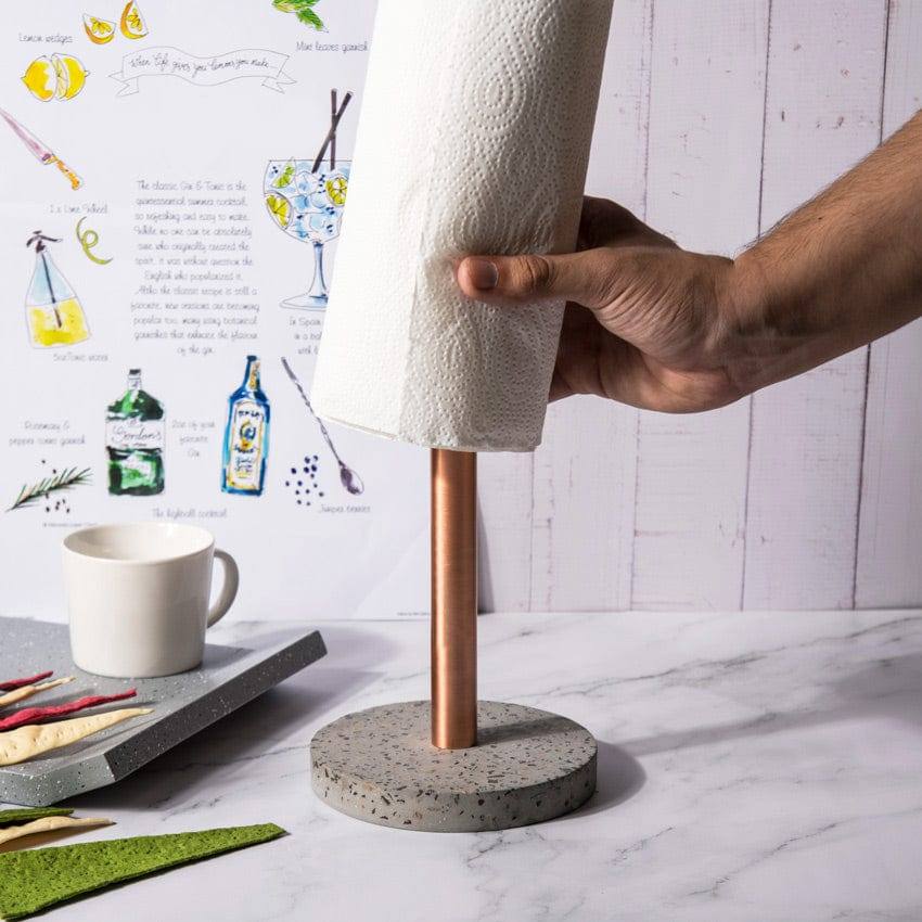 ESQ Living Fuse Paper Towel Holder - Terrazzo Grey