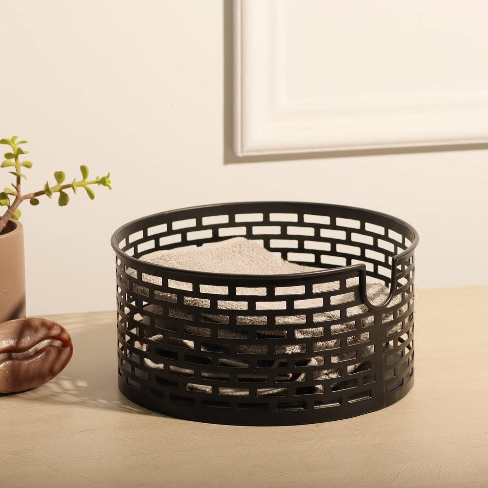 ESQ Living Lana Metal Basket Small - Black
