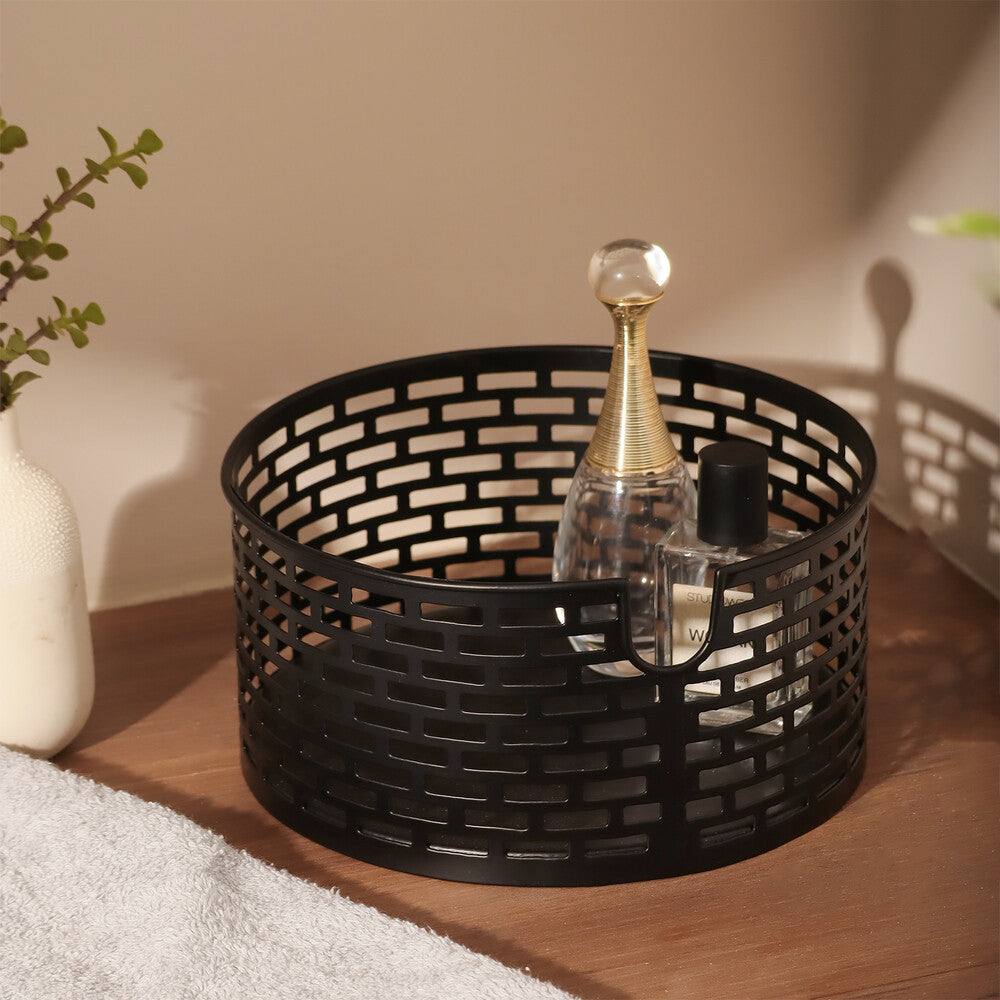 ESQ Living Lana Metal Basket Small - Black