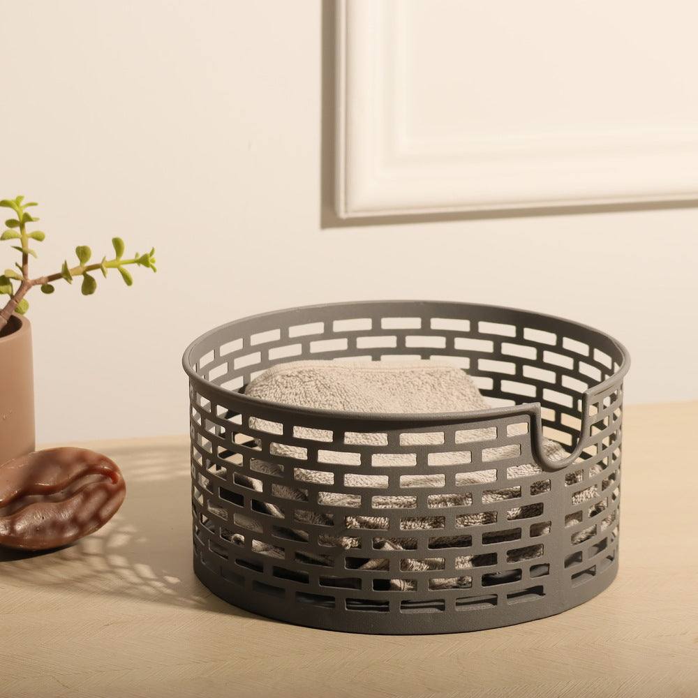 ESQ Living Lana Metal Basket Small - Grey