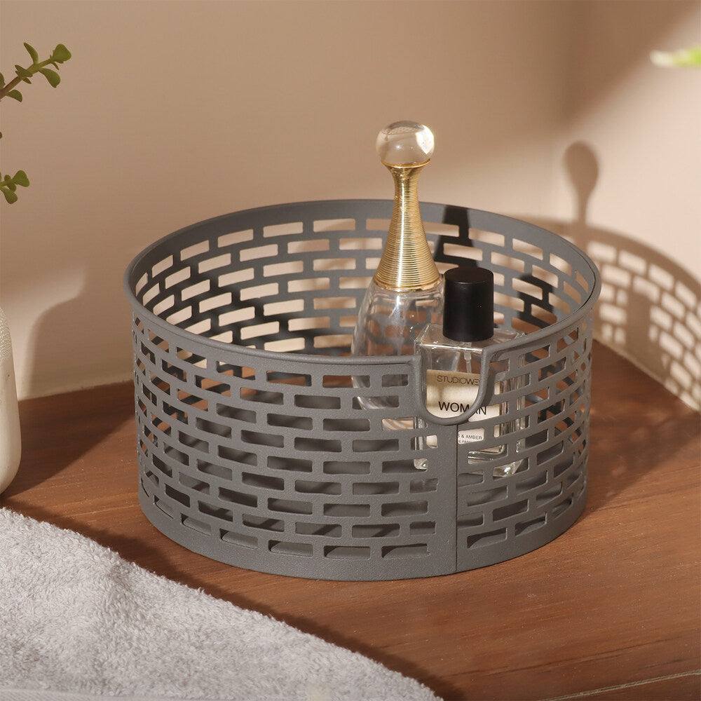 ESQ Living Lana Metal Basket Small - Grey
