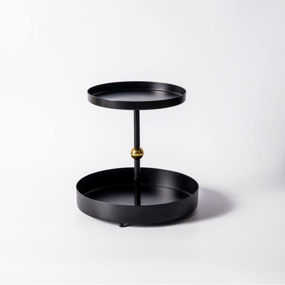 ESQ Living Liam 2-Tier Tray - Black Gold