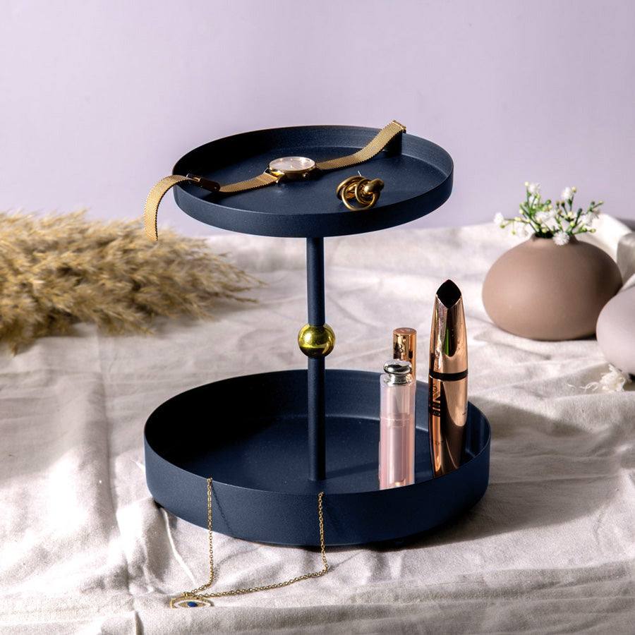 ESQ Living Liam 2-Tier Tray - Ink Blue