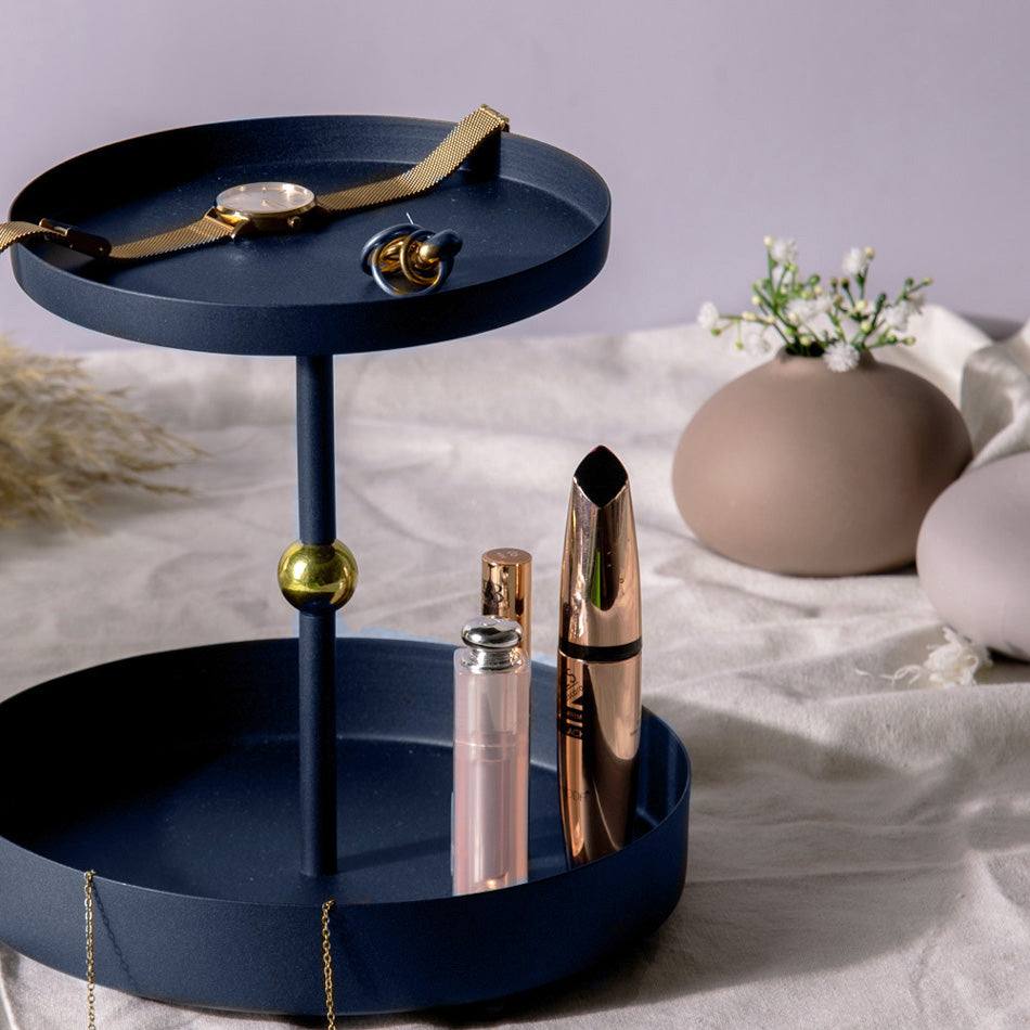 ESQ Living Liam 2-Tier Tray - Ink Blue