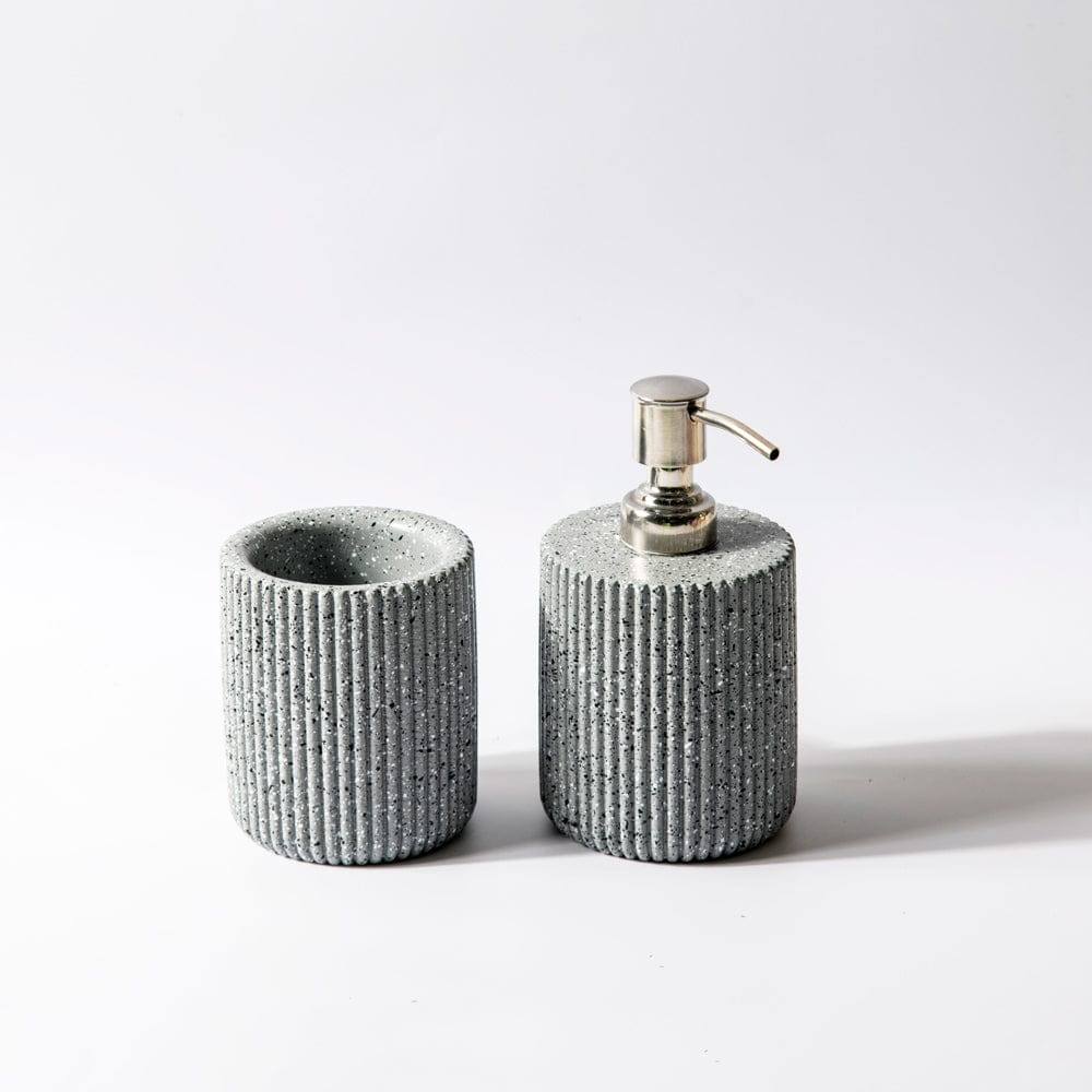 ESQ Living Lines Bathroom Set - Speckled Grey