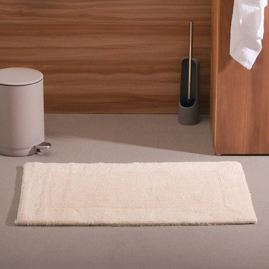 ESQ Living Lynn Reversible Handloom Bathmat - Beige