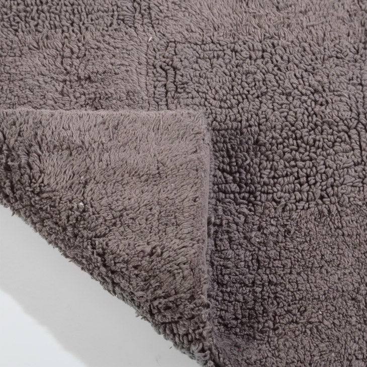 ESQ Living Lynn Reversible Handloom Bathmat - Grey