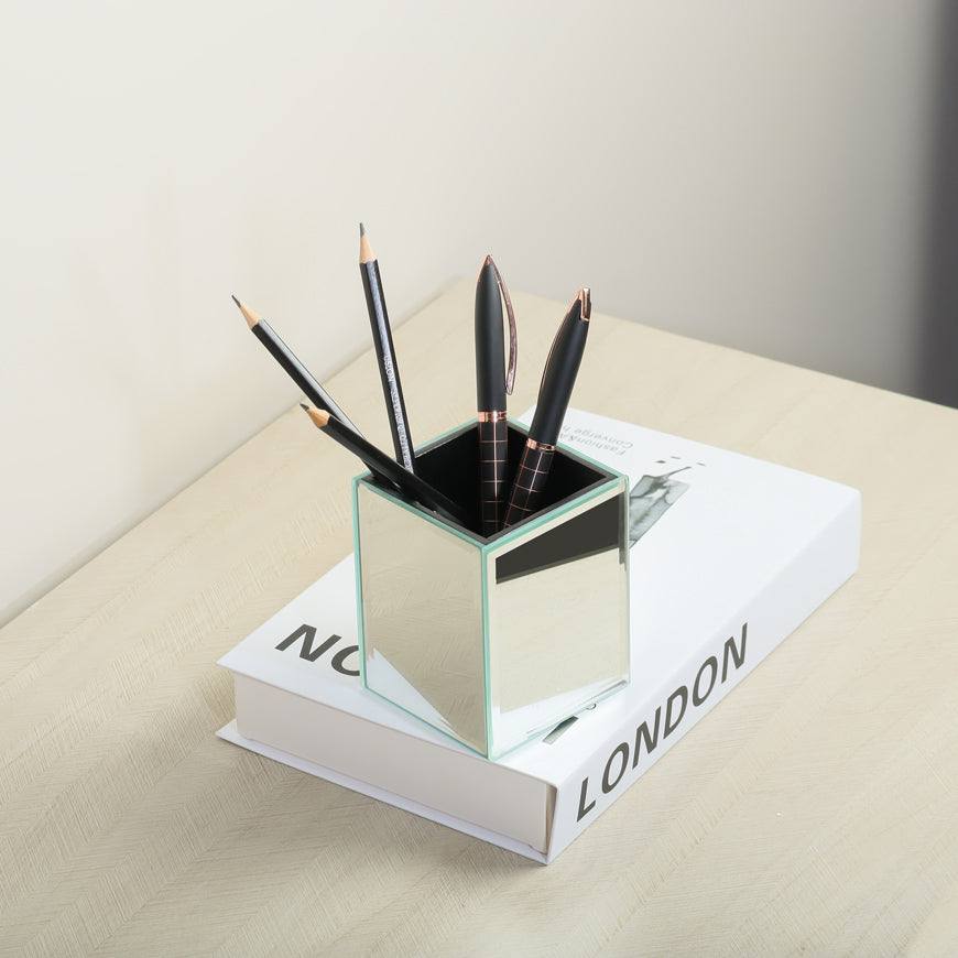 ESQ Living Mirror Brush Organiser - Silver