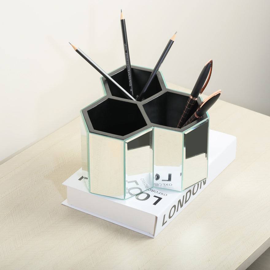 ESQ Living Mirror Trio Organiser - Silver