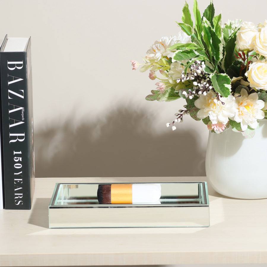 ESQ Living Mirror Valet Tray Medium - Silver