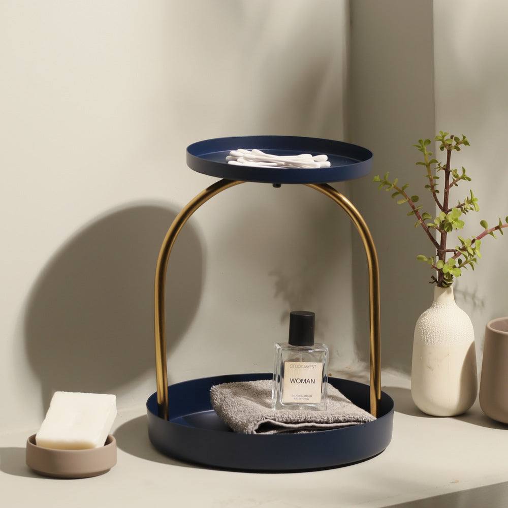 ESQ Living Nora Arched 2-Tier Tray - Blue