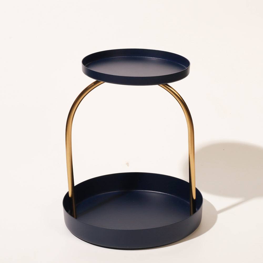 ESQ Living Nora Arched 2-Tier Tray - Blue