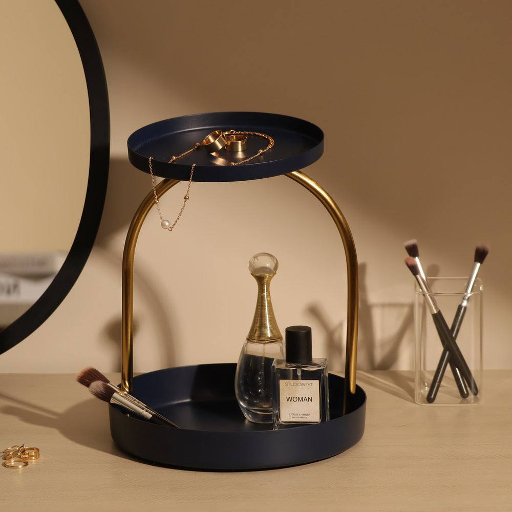 ESQ Living Nora Arched 2-Tier Tray - Blue