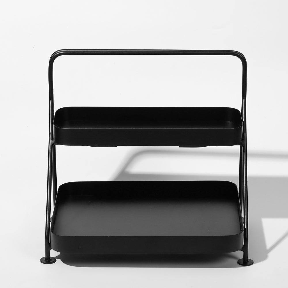 ESQ Living Norman 2-Tier Metal Organizer - Black