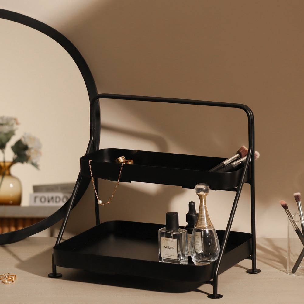 ESQ Living Norman 2-Tier Metal Organizer - Black