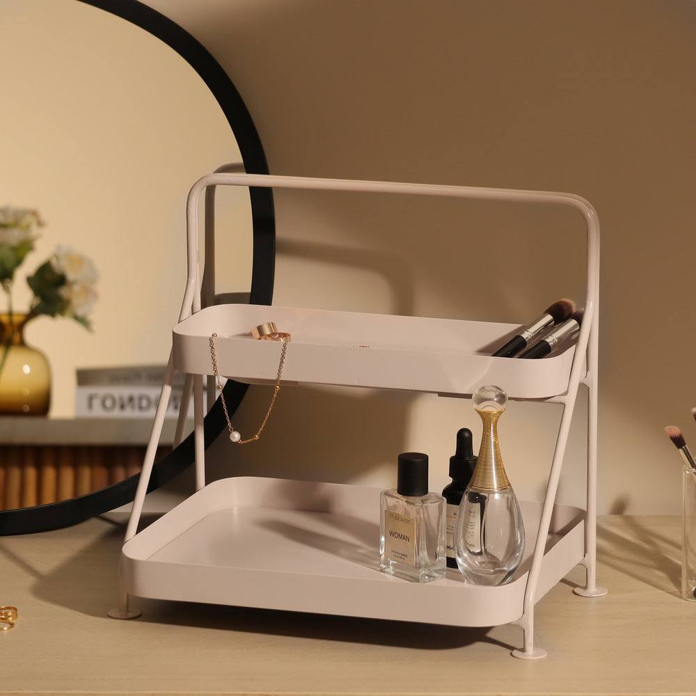 ESQ Living Norman 2-Tier Metal Organizer - Taupe