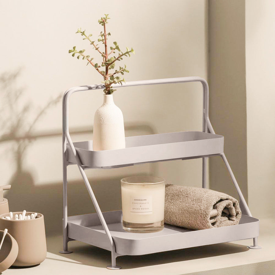 Norman 2-Tier Metal Organizer - Grey
