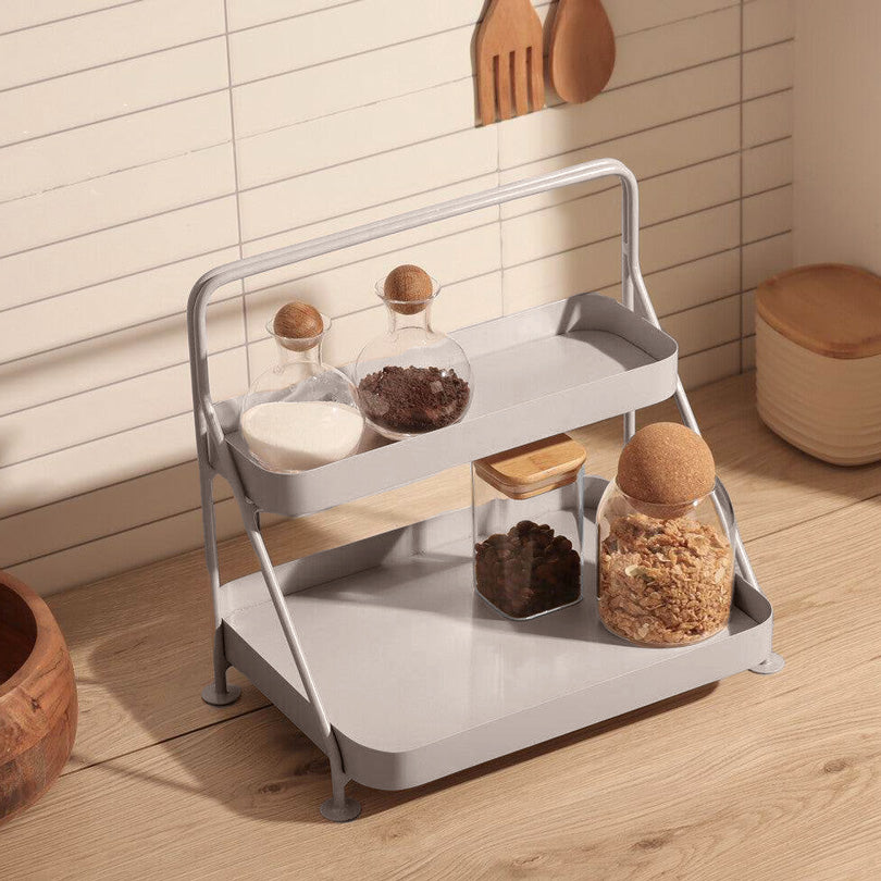 Norman 2-Tier Metal Organizer - Grey