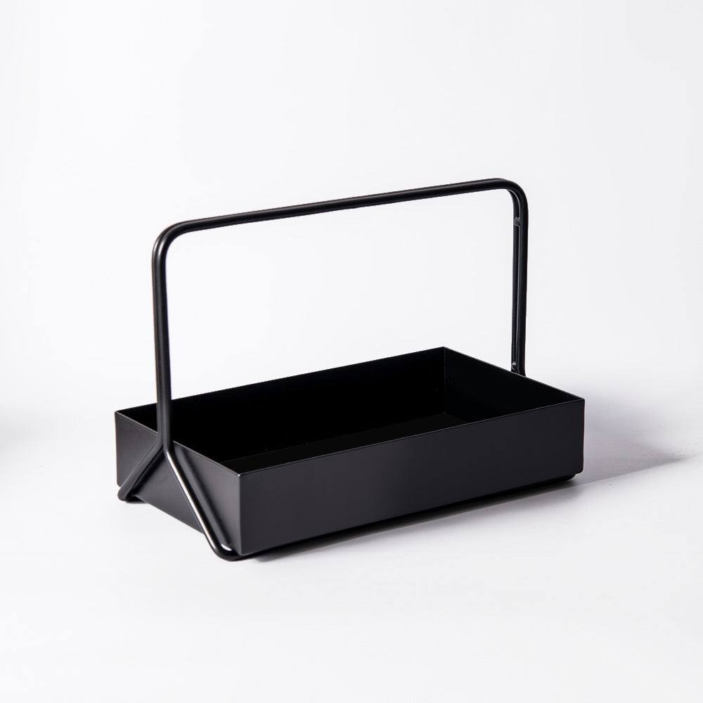 ESQ Living Posta Metal Caddy Large - Black