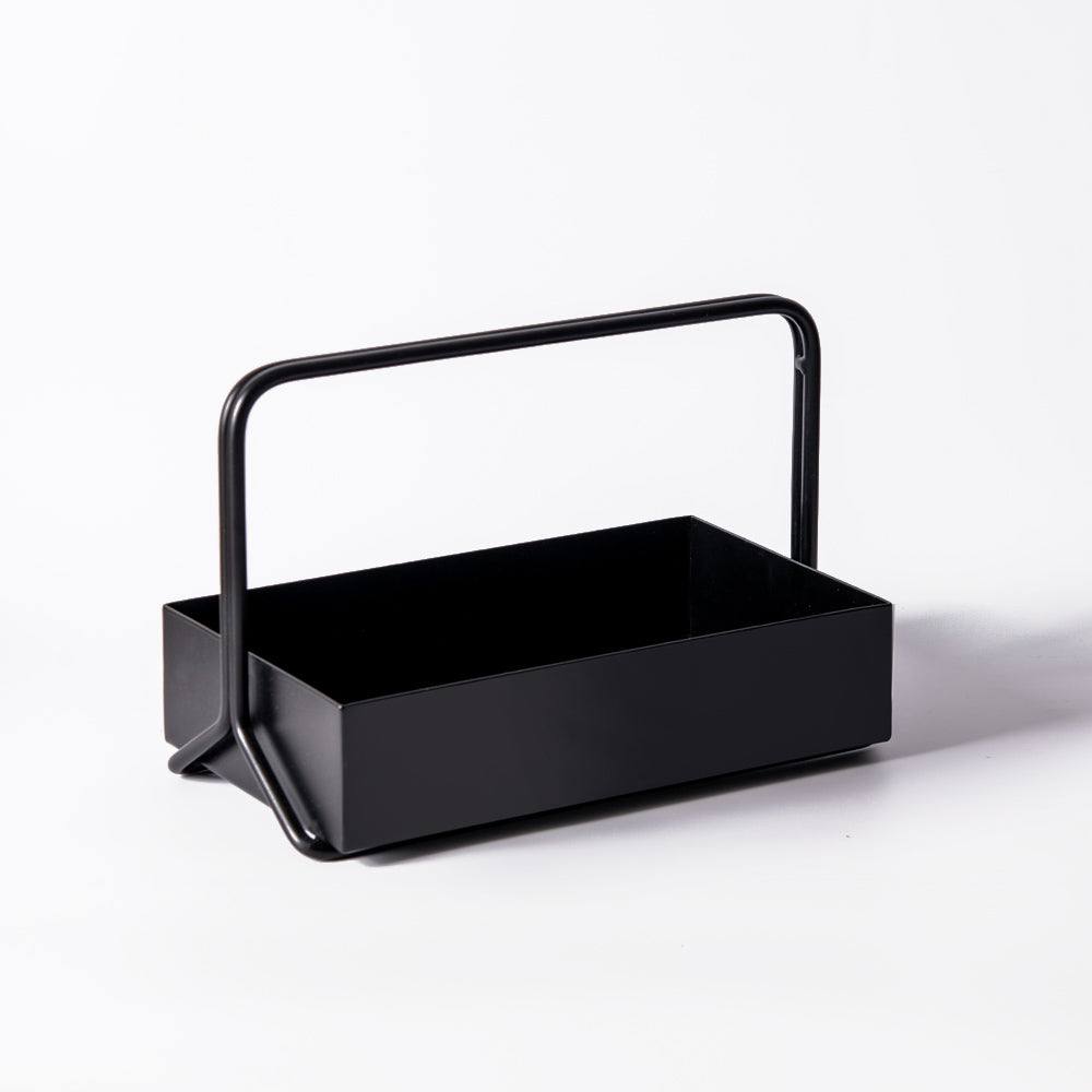 ESQ Living Posta Metal Caddy Medium - Black