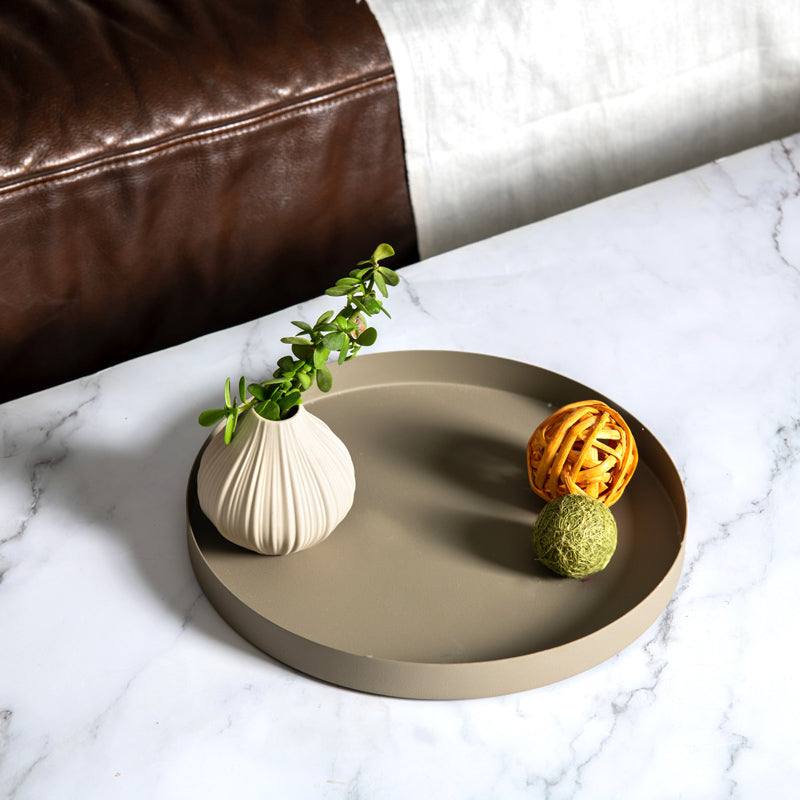ESQ Living Rotem Textured Tray - Brown