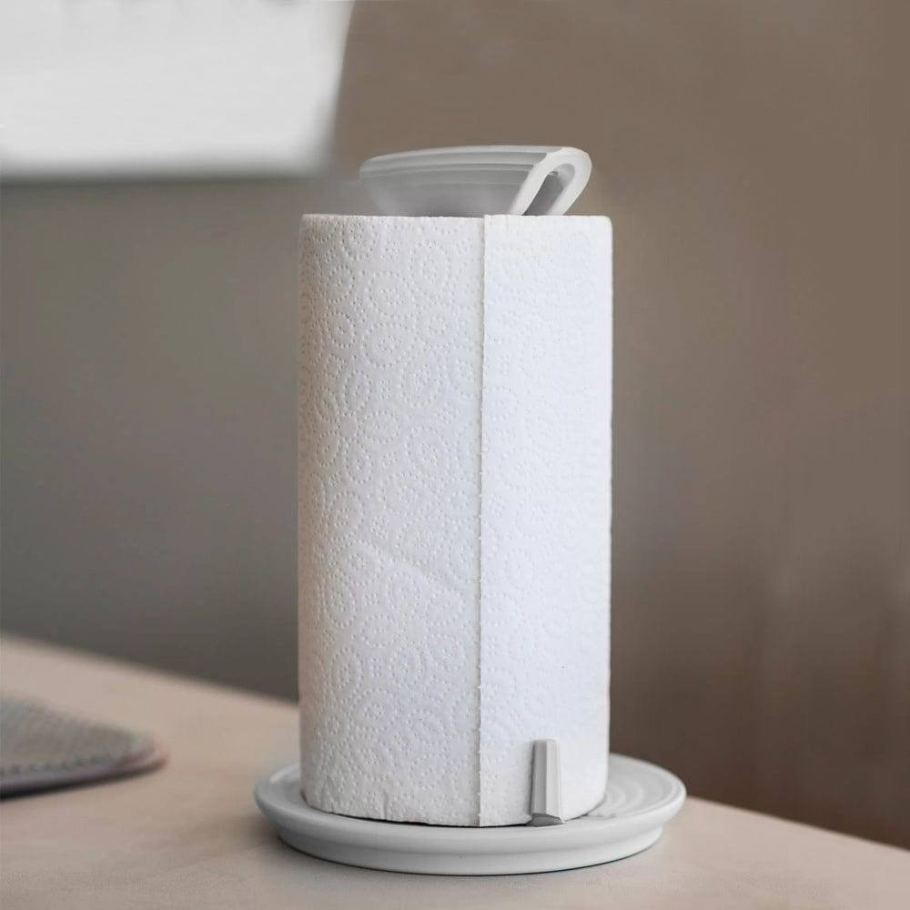 Guzzini Italy Stop & Tear Kitchen Roll Holder - Matt Grey