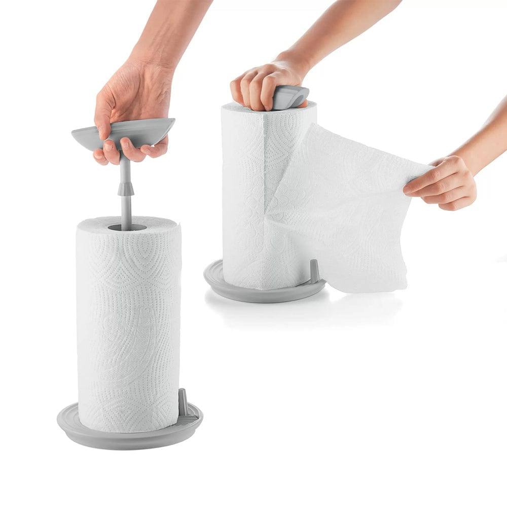 Guzzini Italy Stop & Tear Kitchen Roll Holder - Matt Grey