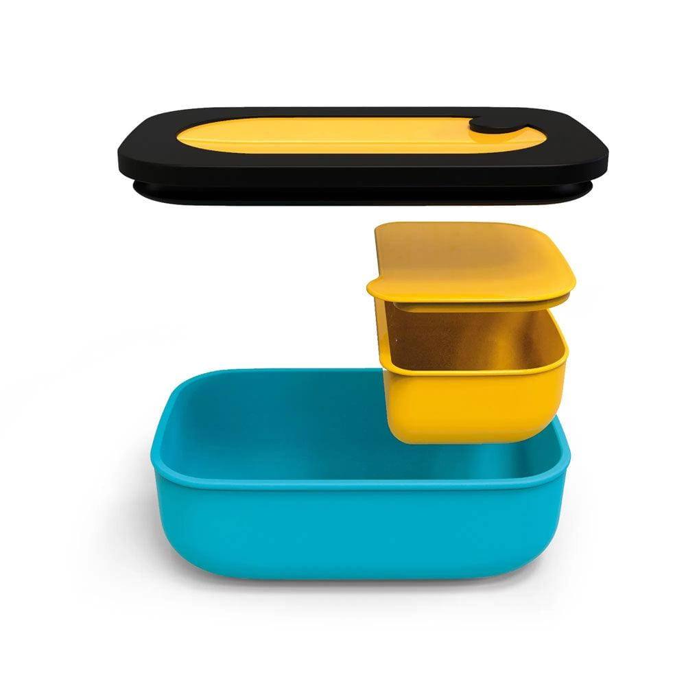 Guzzini Italy Store & Go Lunch Box - Blue Yellow