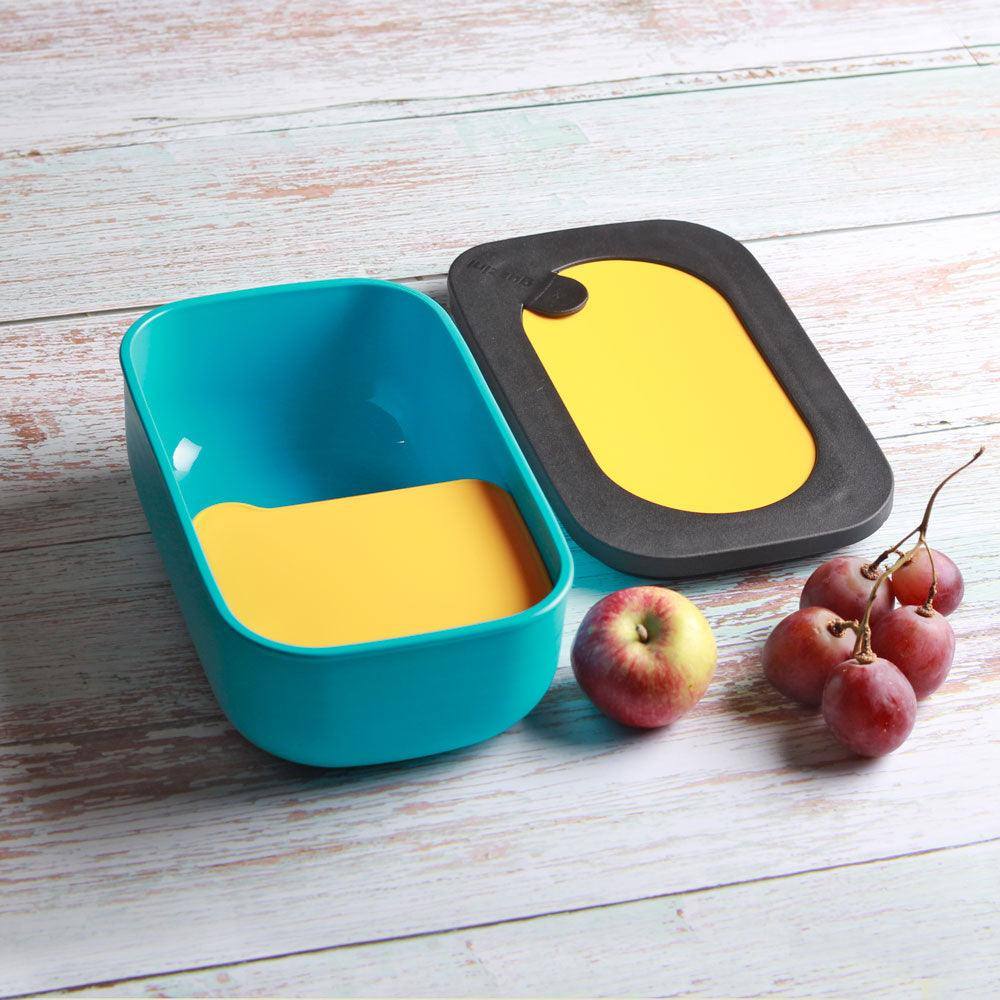 Guzzini Italy Store & Go Lunch Box - Blue Yellow