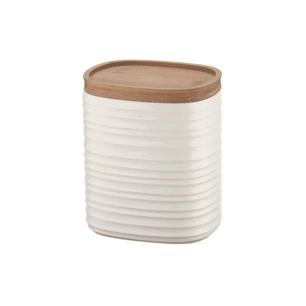 Guzzini Italy Tierra Storage Jar Medium - Milk White
