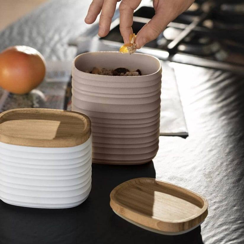 Guzzini Italy Tierra Storage Jar Medium - Taupe