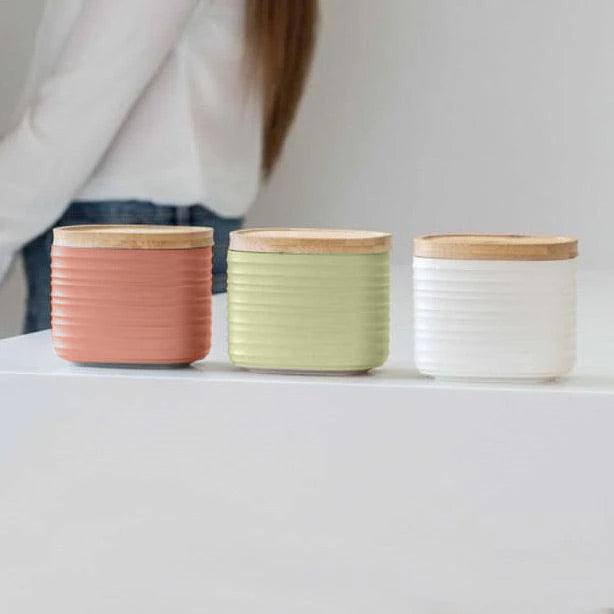 Guzzini Italy Tierra Storage Jars Small, Set of 3 - Colourful