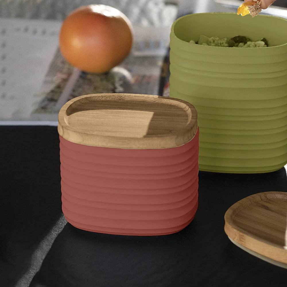 Guzzini Italy Tierra Storage Jars Small, Set of 3 - Colourful