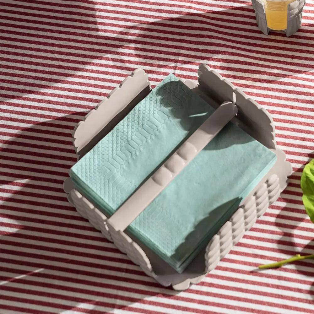 Guzzini Italy Tiffany Flat Napkin Holder - Taupe
