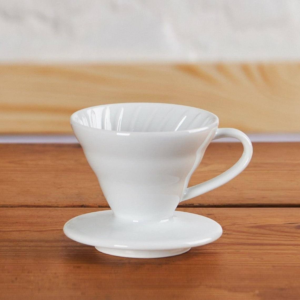 Hario Japan V60-01 Coffee Dripper Plastic - White