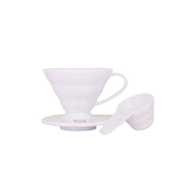 Hario Japan V60-01 Coffee Dripper Plastic - White