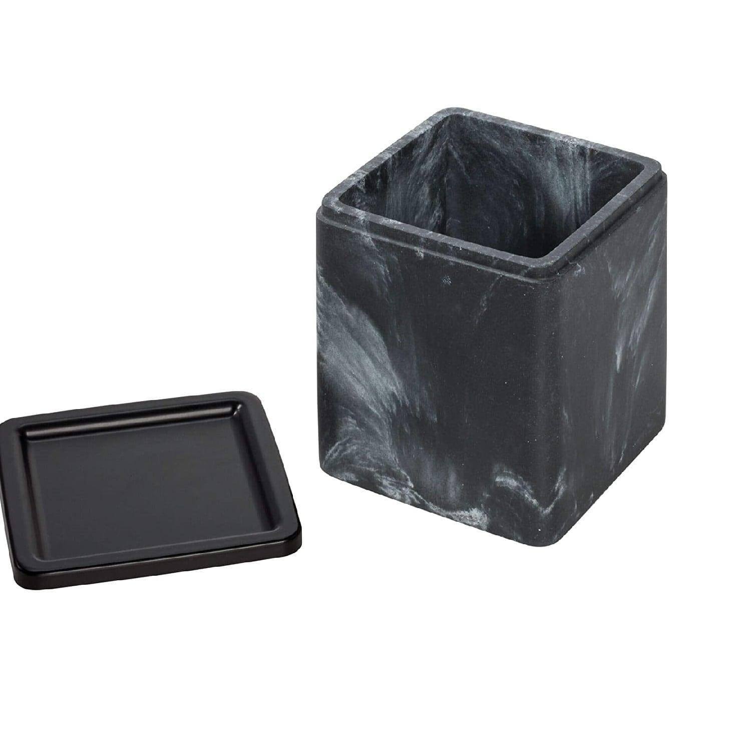 iDesign Dakota Canister - Black Marble