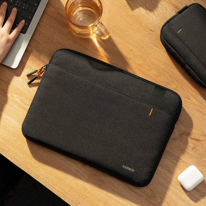 360 Protection Laptop Sleeve with Pouch Black 13 Inches